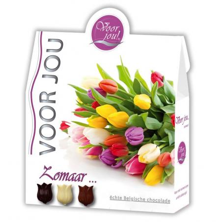 Chocolade bloemen zomaar