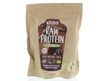 Raw superfood proteinepoeder cacao spirulina