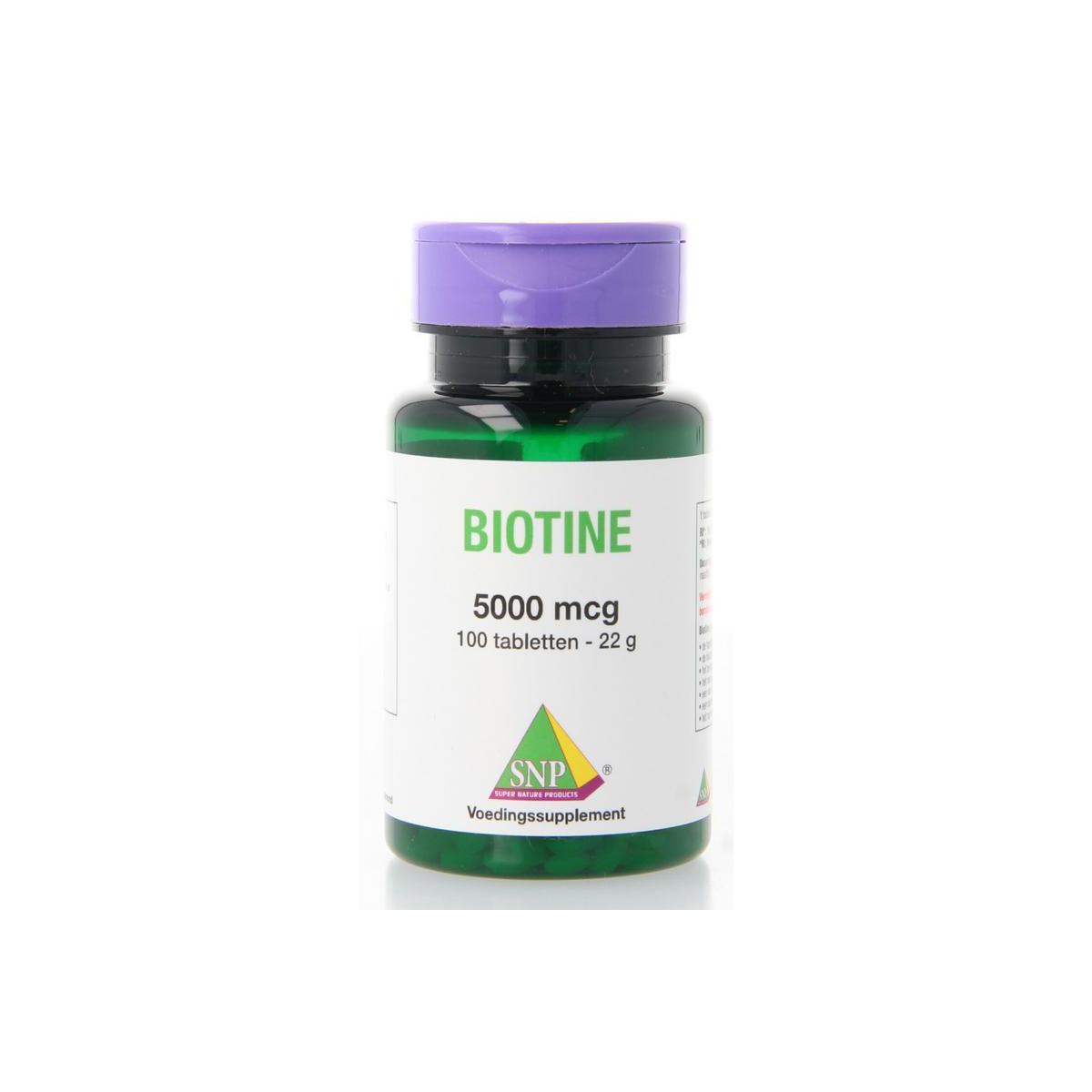 SNP Biotine 5000 mcg 100tab