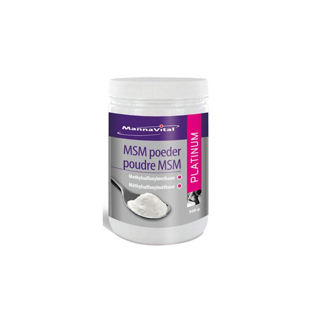 Mannavital MSM poeder platinum 500g