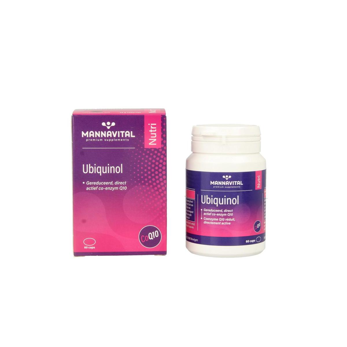 Mannavital Ubiquinol co-enzyme Q10 60cap