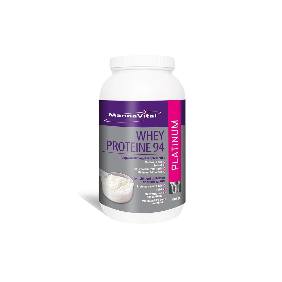 Mannavital Whey proteine platinum 900g