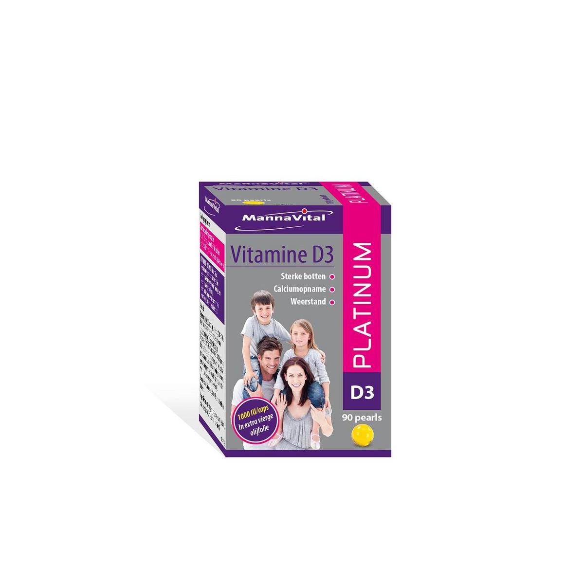 Mannavital Vitamine D3 platinum 90cap