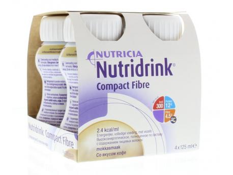 Nutridrink Compact fibre mokka 4x125g