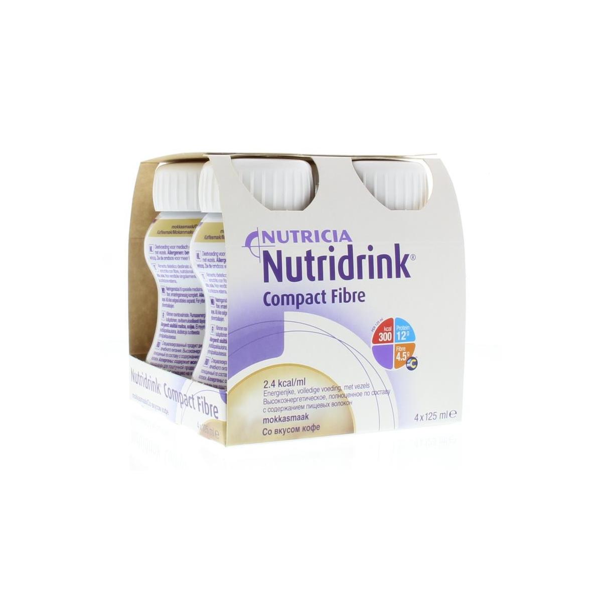 Nutridrink Compact fiber mocha 4x125