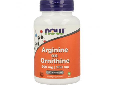 NOW Arginine en Ornithine 500/250