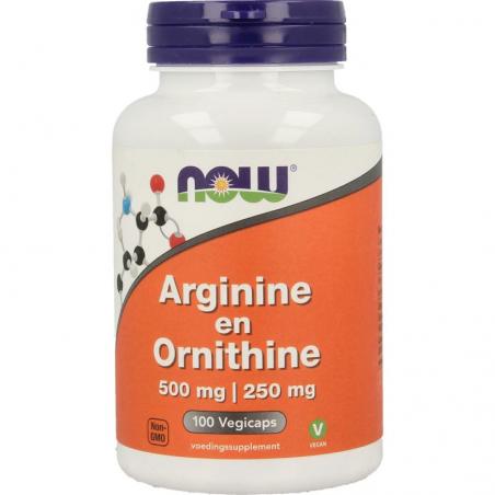 NOW Arginine en Ornithine 500/250