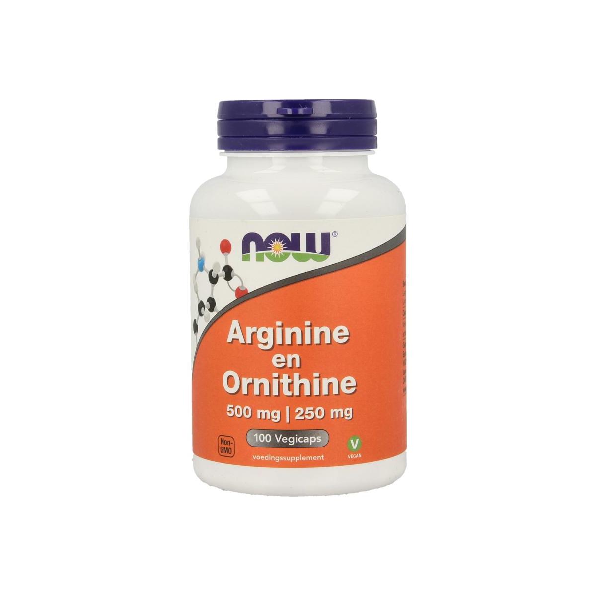 NOW Arginine en Ornithine 500/250