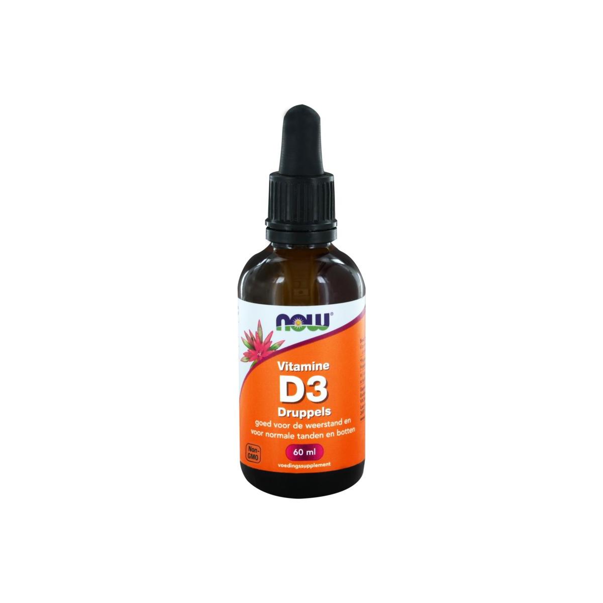 NOW Vitamine D3 Druppels 60ml