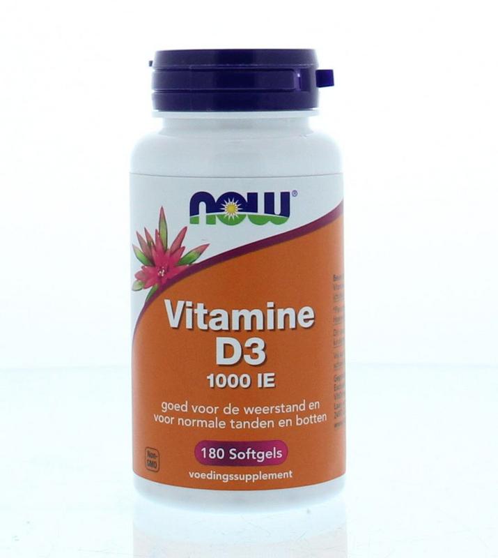 Super goed Absorberen constant NOW Vitamine D3 1000IE 180sft - Kopen en morgen in huis!