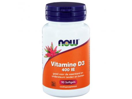 NOW Vitamine D-3 400IE 90sft