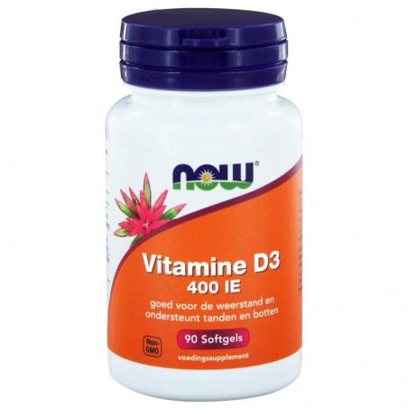 NOW Vitamine D-3 400IE 90sft