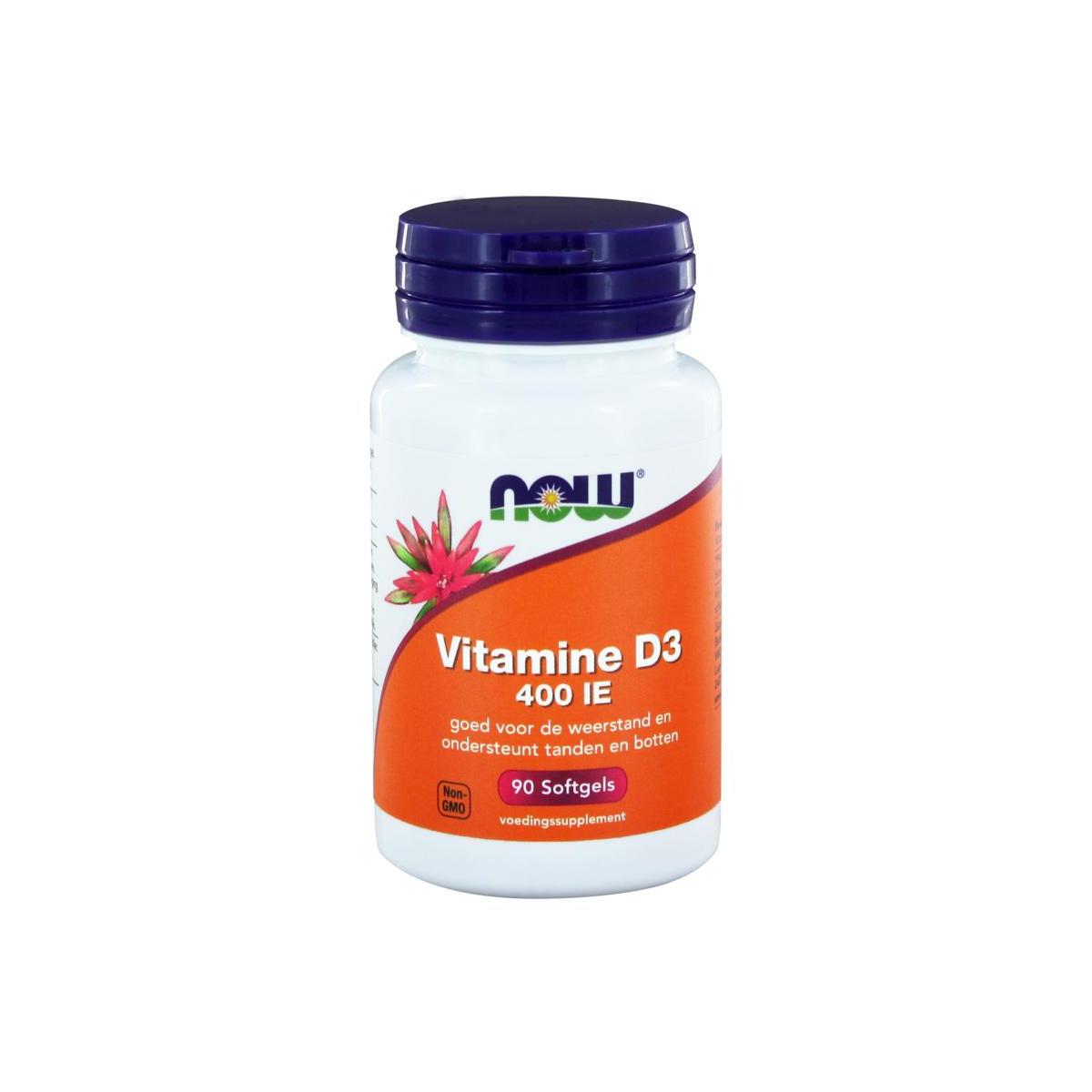 NOW Vitamine D-3 400IE 90sft