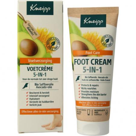 Kneipp 5 in 1 Voetcreme 75ml