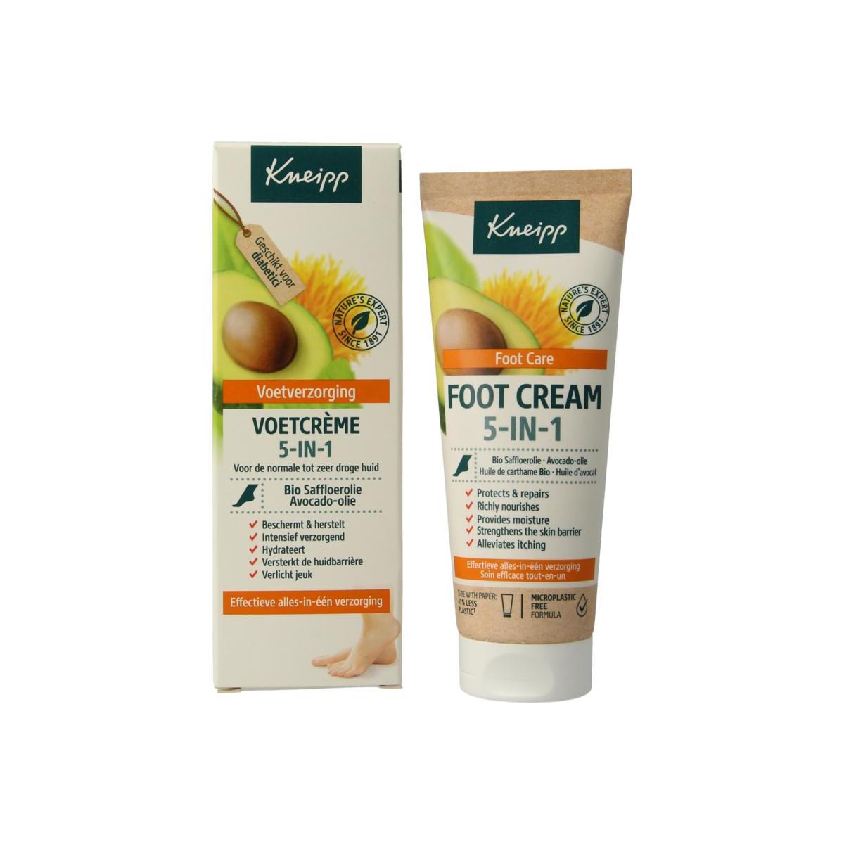 Kneipp 5 in 1 Voetcreme 75ml