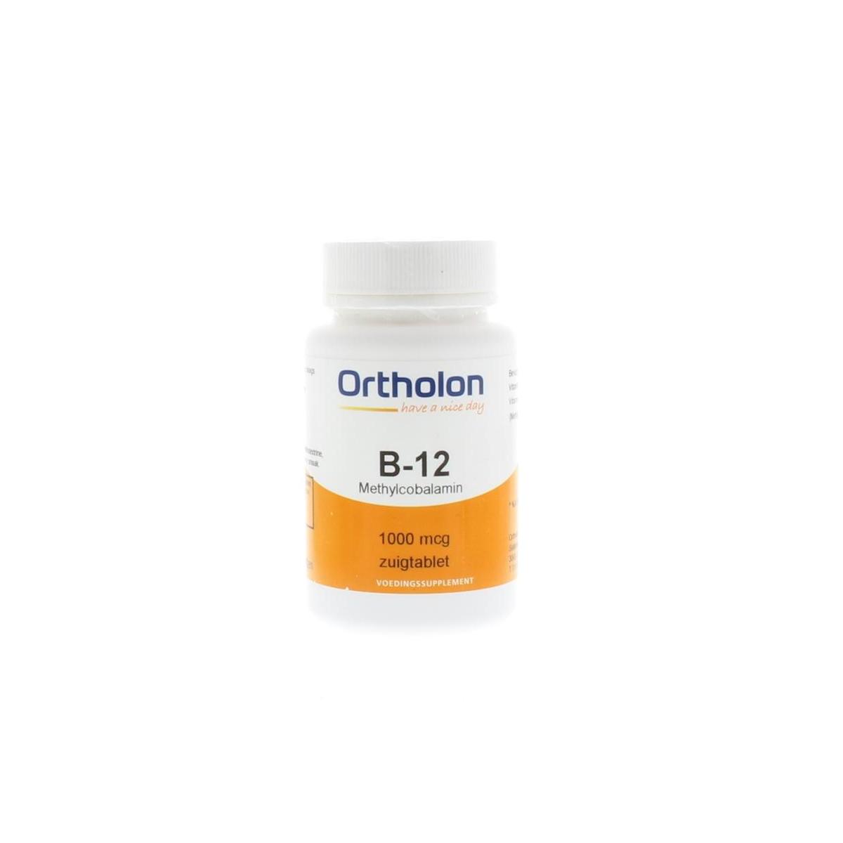 Ortholon Vitamine B12 methylcobalamine 1000 mcg 60zt