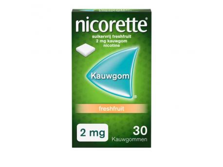 Nicorette Kauwgom 2mg fresh 30st