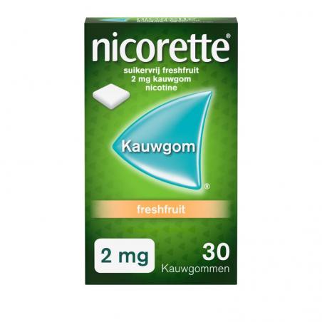 Nicorette kauwgom 2mg fr uad