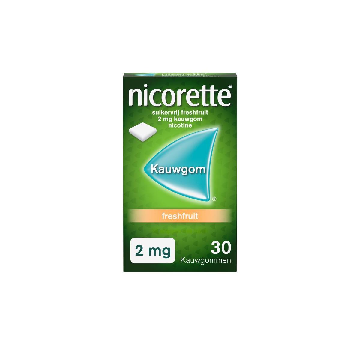 Nicorette Kauwgom 2mg fresh 30st