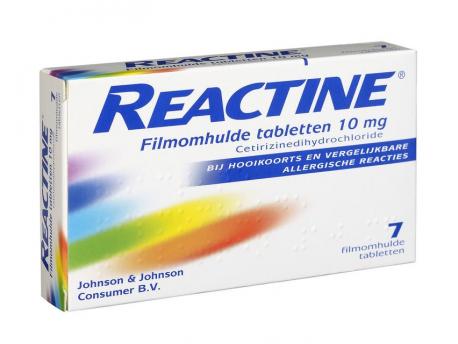 Reactine Anti histaminicum 10mg 7tab