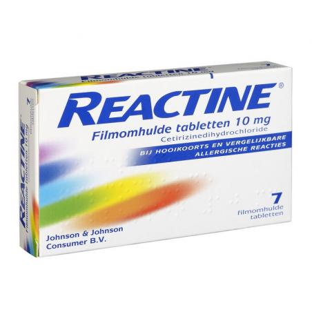 Reactine Anti histaminicum 10mg 7tab