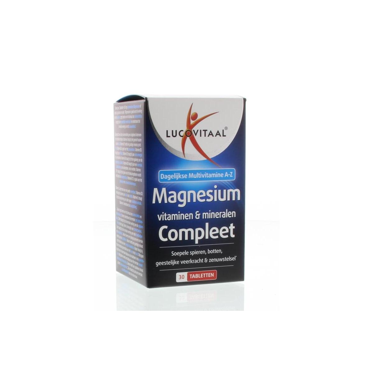 Lucovitaal Mangesium vitaminen mineralen compleet 30tab