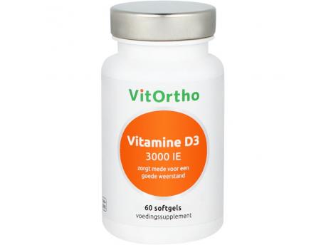 Vitortho Vitamine D3 3000IE 60sft