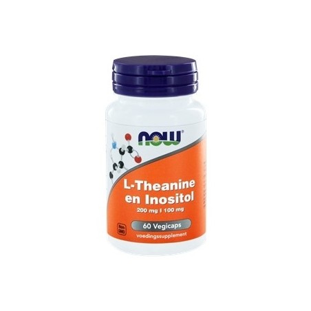 NOW L-Theanine 200 mg met inositol