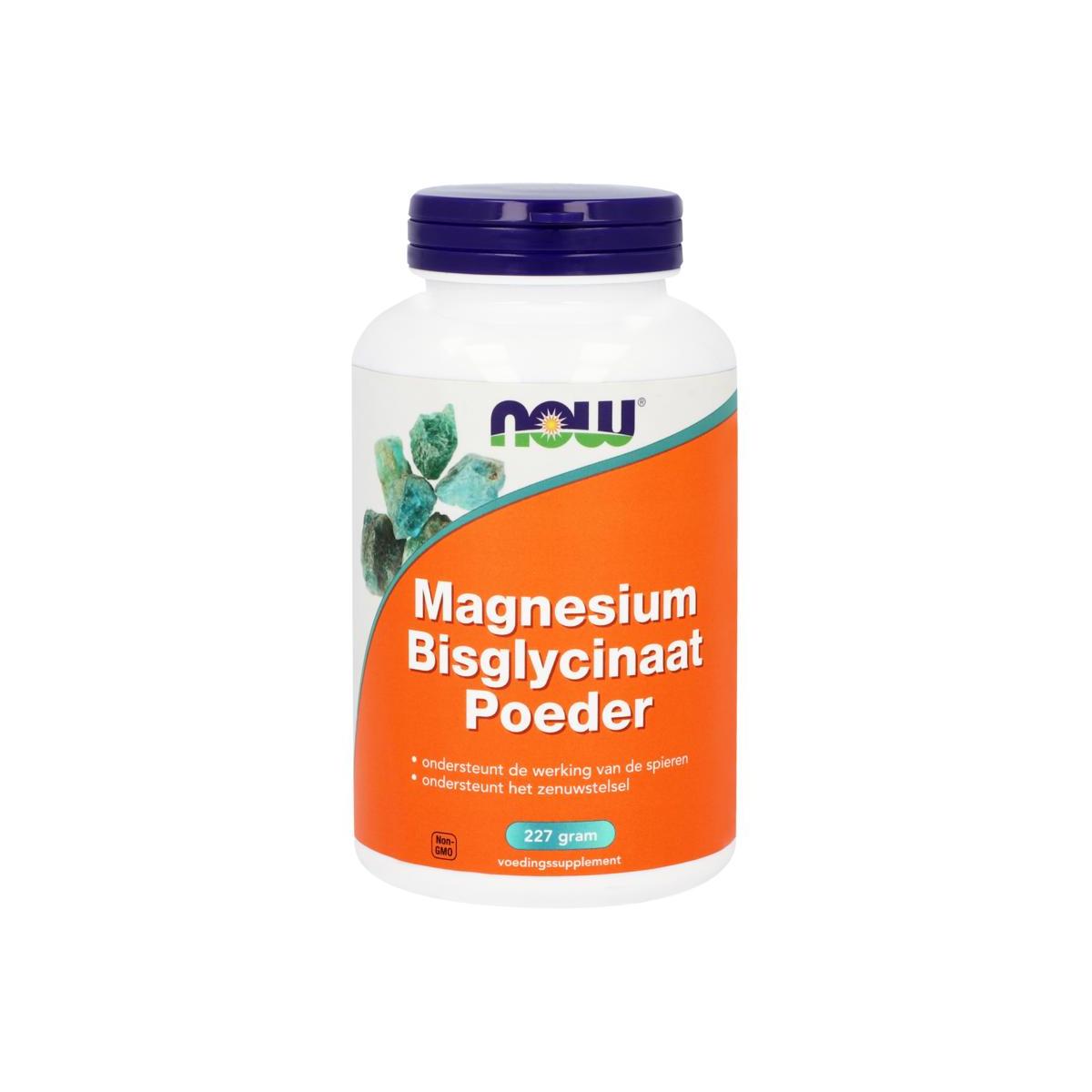 NOW Magnesium bisglycinaat poeder 227g