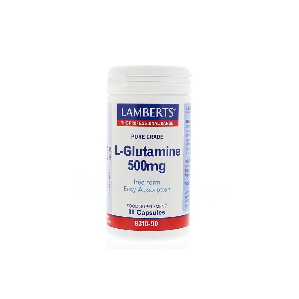 Lamberts L-Glutamine 500mg 90cap