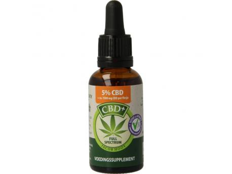 Jacob Hooy CBD plus olie 5% 30ml