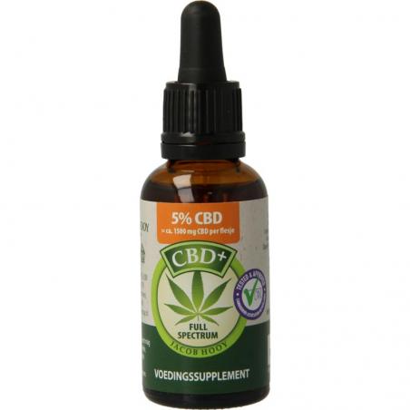 Jacob Hooy CBD plus olie 5% 30ml