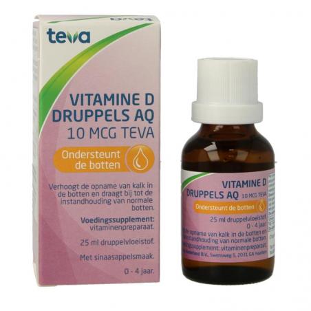 Vitamine D AQ druppels 10 mcg