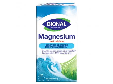 Bional Natuurlijk Zee magnesium met calcium 40cap