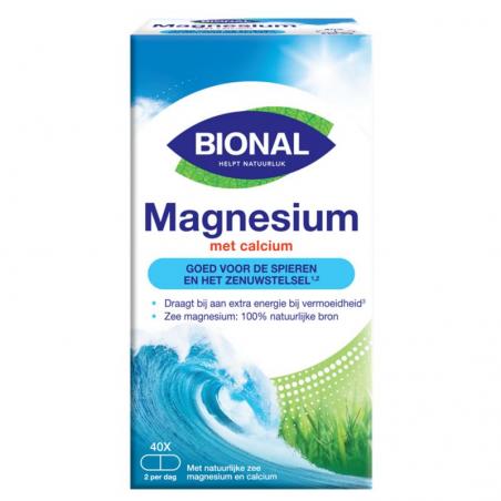 Bional Natuurlijk Zee magnesium met calcium 40cap