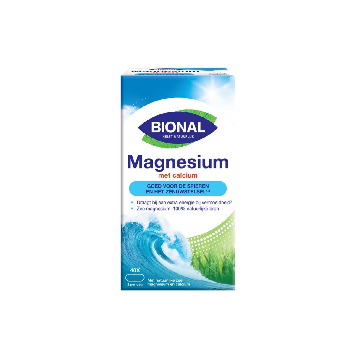 Bional Natuurlijk Zee magnesium met calcium 40cap