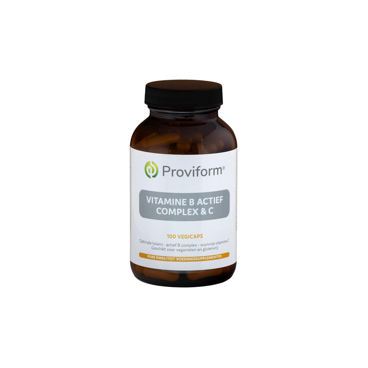 Proviform Vitamine B actief complex & C 100vcaps