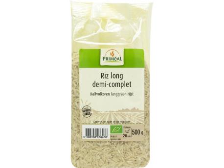 Primeal Half whole grain long grain rice 500g