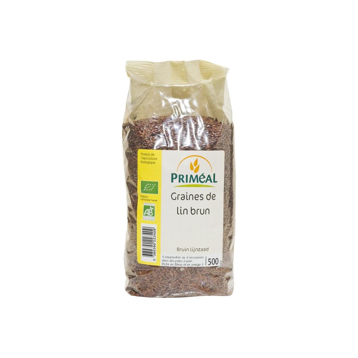 Primeal Lijnzaad bruin 500g