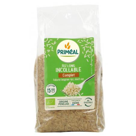 Primeal whole grain long grain rice pre-cooked 500g