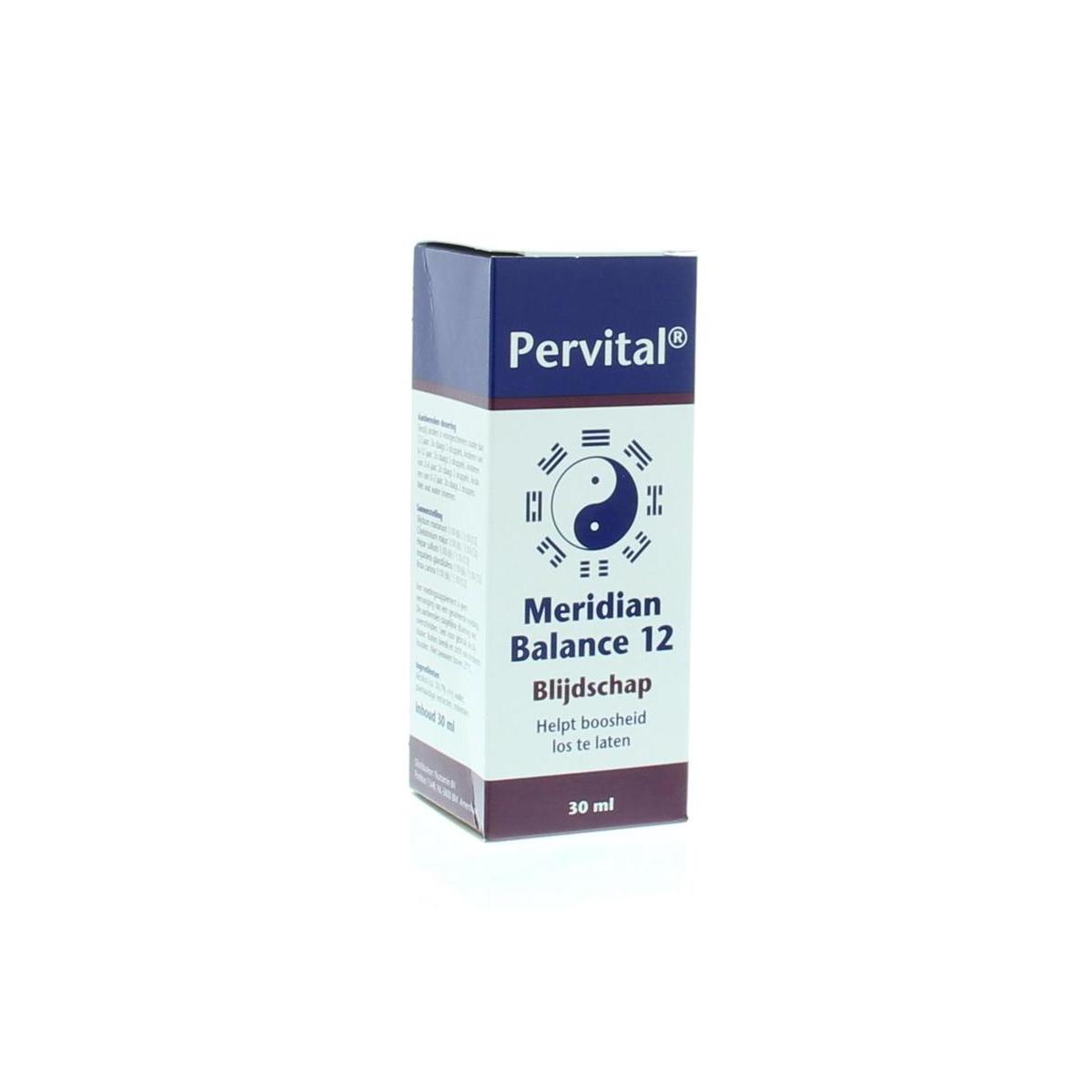 Pervital Meridian balance 12 blijdschap 30ml