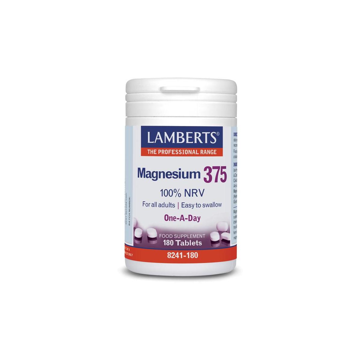 Lamberts Magnesium 375 180tab