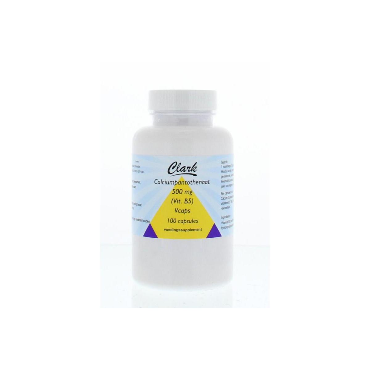 Clark Vitamine B5 pantotheenzuur 500 mg 100vc