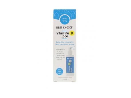 Best Choice vitamine D 1000 Spray 25ml